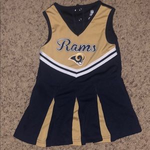 Toddler Rams cheerleader dress